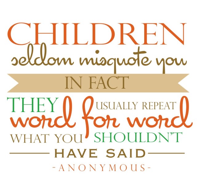 Children Seldom Misquote You - Colour Digi Stamp